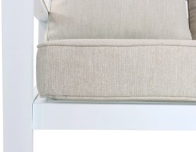 Tuinstoel Aluminium/Polywood (teakfinish) Wit Lifestyle Garden Furniture Bilbao