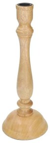 Kandelaar, mangohout, hoog, 29,5 cm