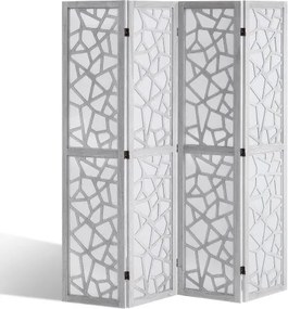 VEVOR kamerscherm van hout, 4-delig opvouwbaar privacyscherm, 170 cm hoge kamerverdeler, draagbaar decoratief scherm voor kamerafscheiding met moderne stijl voor thuis, restaurant, slaapkamer