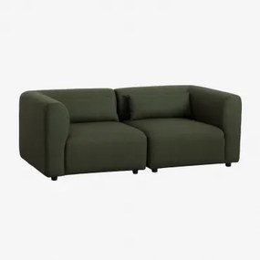 2-delige Modulaire Bank Fogler Teddystof Currygeel - Sklum