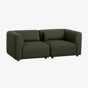 Modulaire 2-delige Bank Fogler Chenille Groen – Salie - Sklum