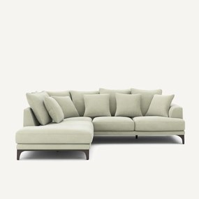 Hoekbank in stonewashed fluweel, ARMENTO