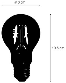 Set van 5 E27 LED lamp met schemerschakelaar / dag-nacht sensor met bewegingsmelder filament A60 schemersensor 4W 470 lm 2700K