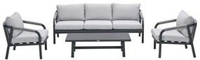 Garden Impressions Tarera loungeset 4-delig - donker grijs
