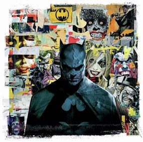 Kunstafdruk Batman Dark in mind, (40 x 40 cm)