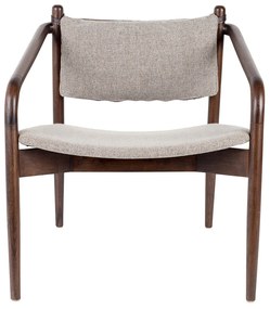 Dutchbone Torrance Retro Fauteuil Gebogen Hout