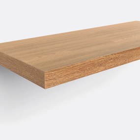 Wandplank in eikenhout, 60 cm, Biface