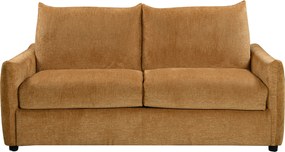 Slaapbank Met Matras Tweepersoons Honinggeel