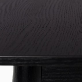 Zuiver Glimps Uitschuifbare Eettafel Zwart Hout