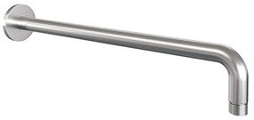 Brauer Stripe inbouw regendouche met 25cm hoofddouche, met gebogen muurarm, glijstang en 3 standen handdouche set 23 RVS geborsteld PVD