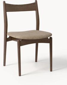 Eetkamerstoel Koa van essenhout met gestoffeerde zitvlak