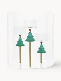 Handgemaakte kandelaar Christmas Tales uit borosilicaatglas