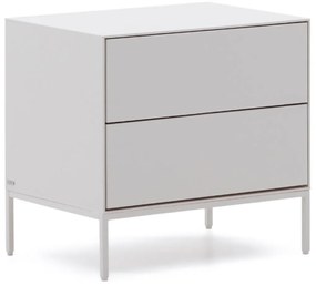 Kave Home Vedrana Design Nachtkastje Wit Met Lades - 60x40x55cm.