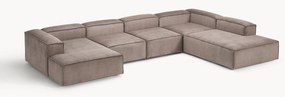 Modulaire U-bank Lennon van corduroy
