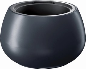 Prosperplast Heos Bloempot - Antraciet -Ø 37 cm - Glad design