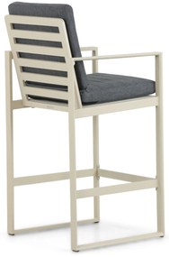 Barstoel Aluminium Taupe-naturel-bruin Lifestyle Garden Furniture Nuno