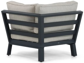 Hoek loungeset 5 personen Aluminium/Polywood (teakfinish) Grijs  Lifestyle Garden Furniture Bilbao
