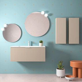 Muebles Raya onderkast ribbelfront 100cm met 1 softclose lade macchiato