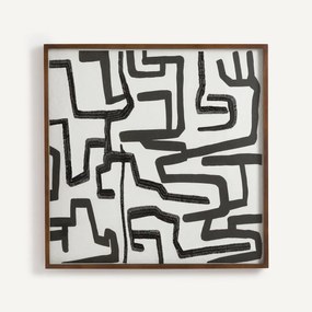 Handgeschilderd en geborduurd rijstpapier, BAZIO