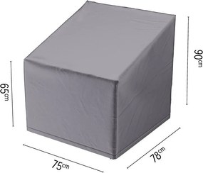 Platinum Aerocover loungestoelhoes - Ademende hoes voor loungestoel met extra hoge rug met hoge rug tot 90cm