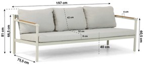 Stoel en Bank Loungeset 5 personen Aluminium Taupe  Lifestyle Garden Furniture Norte