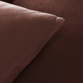 Dubbelzijdige kussensloop in gewassen linnen en gewassen katoen, Annaba