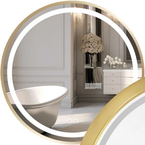 LED Spiegel 70cm MMJ Gold