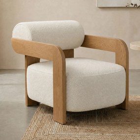 Zuiver Oolong Eiken Fauteuil Modern Design Beige