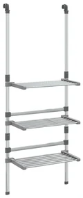 vidaXL Droogrek 3-laags hangend aluminium