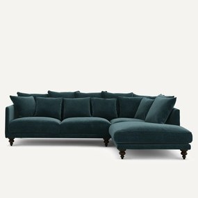 Chenille fluwelen hoekbank, Lazare