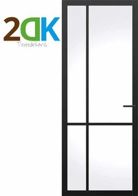 Tweedekans - Binnendeur - Nova Design - NDB903 - Stomp - Links - 88x231,5 cm - Afgelakt