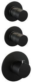 Brauer Black Edition complete inbouw regendouche met 3 standen handdouche, plafondarm, glijstang en hoofddouche 30cm set 24 zwart mat
