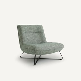 Fauteuil in getextureerde stof, Helma