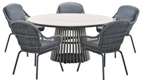 Garden Impressions Yima tuinset 6-delig - Annie tuintafel Ø148x72 cm
