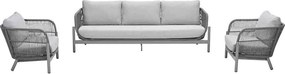 Garden Impressions Luzia loungeset 3-delig - taupe - grey sand