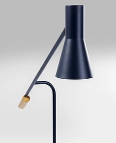 Kare Design Metro Vloerlamp - B92 X D26 X H160 Cm - Marmer En Zwart Metaal