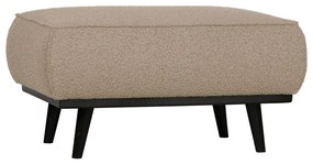 BePureHome Statement Retro Hocker Boucle Beige