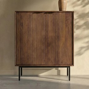 Houten Kastje Met Twee Deuren - 75x40x90cm.
