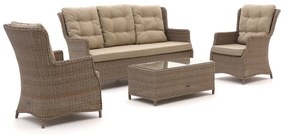 Stoel-bank loungeset Intenso  | 5 personen | Loungeset Beige | Wicker (vlechtwerk) | Kees Smit Tuinmeubelen