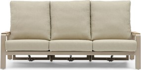 Stoel en Bank Loungeset 5 personen Aluminium Zand/Beige  Osmen Manly