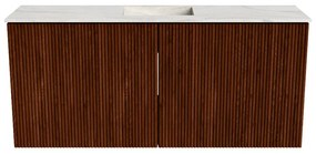 Mondiaz Joya DLux 90cm toiletmeubel ruby met wastafel faye midden 1 kraangat ostra