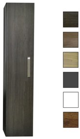 Sanicare kolomkast met luxe chromen greep 33,5x160x32cm schots-eiken