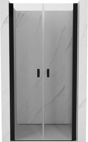 Mexen Mist draaideur douchedeur 100 cm, transparant, zwart - 8A7-100-000-70-00