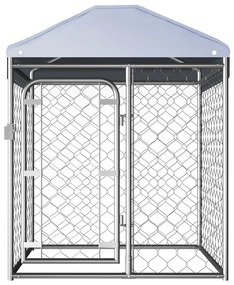 vidaXL Hondenkennel voor buiten met dak 100x100x125 cm