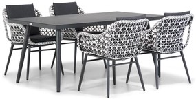 Tuinset 4 personen 170 cm Wicker Zwart Lifestyle Garden Furniture Dolphin/Valencia