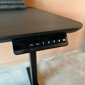 Zit-sta Bureau Zwart Eiken