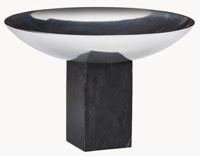 Decoratieve schaal Sapoto met marmeren voetstuk