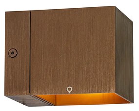 Set van 2 smart wandlamp donkerbrons 8 cm incl. Wifi G9 - Transfer