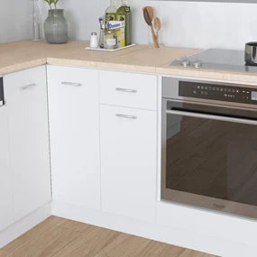 vidaXL Aanrechtblad 30x60x2,8 cm spaanplaat beige met marmertextuur