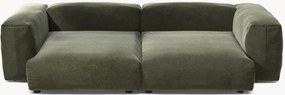 Modulaire fluwelen bank Vetsak (3-zits)